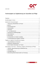 GKV-SV: Positionspapier zur Digitalisierung